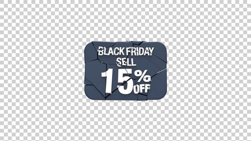Black Friday Sale Text Breaking Dynamic Transition