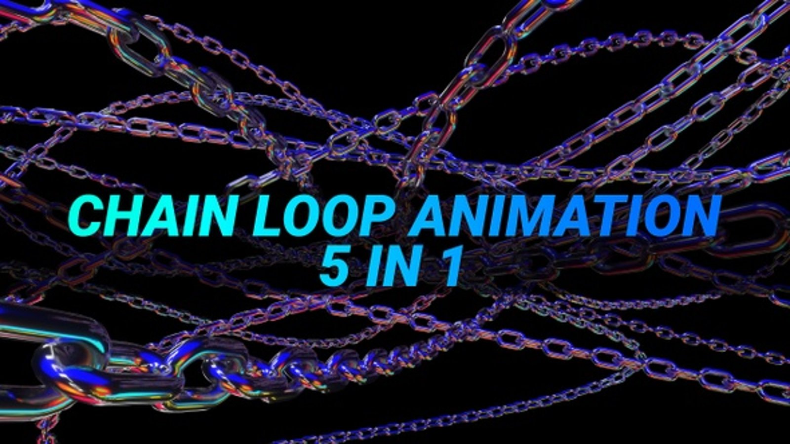 Chain Loop Animation 5 In 1, Backgrounds Motion Graphics ft. metal & 3d ...