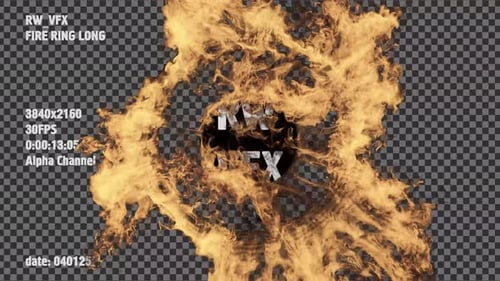 Fire Shockwave Long 013 040125 Alpha 4k