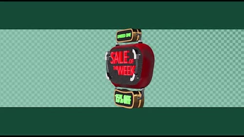 3D Animated Sale of the Week Digital Sign