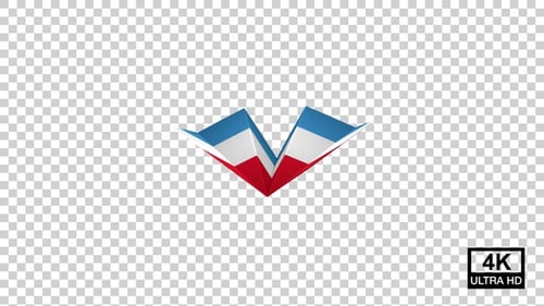 Paper Airplane Of Luxembourg Flag V3