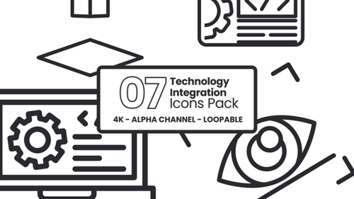 Pack d'icônes d'intégration technologique