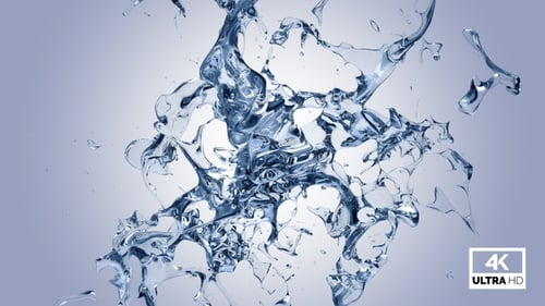 Dynamic Water Splash Fluid Reveal Element