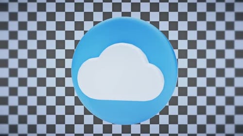Animated Cloud Emoji Alpha Channel