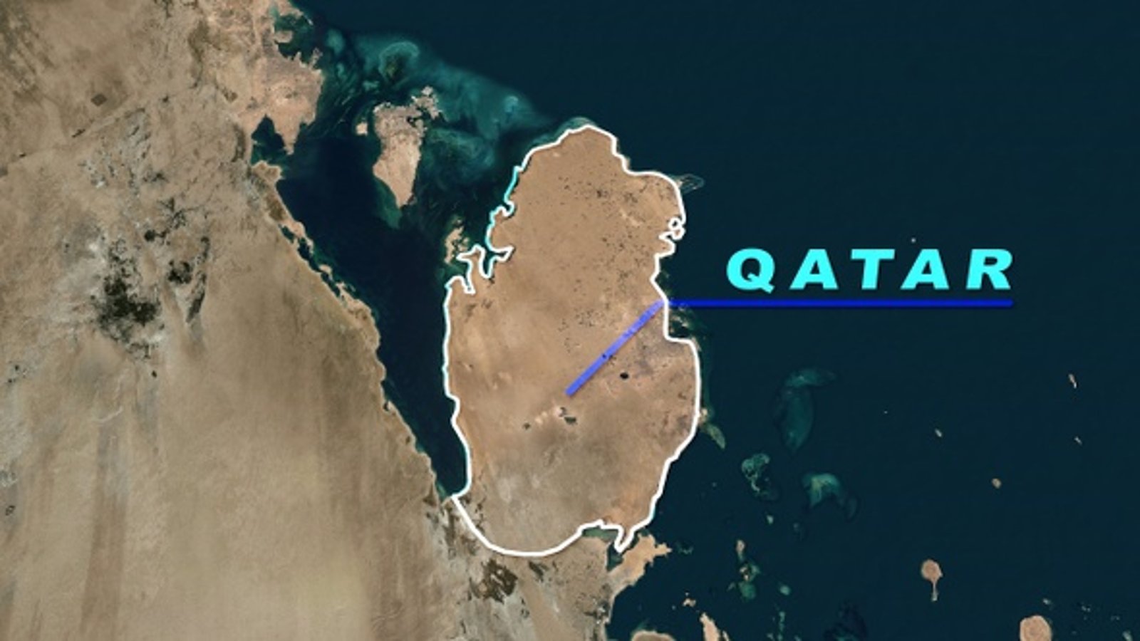 Animated Map Zoom to Qatar with Highlight and Text Reveal, Elements ...