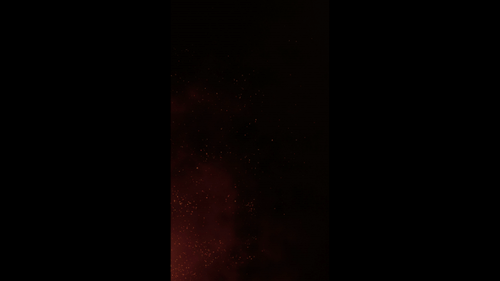 Abstract Fiery Particles Drifting Upward Background Overlay