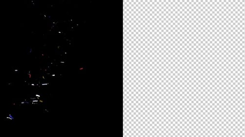 Confetti Splash with alpha channel