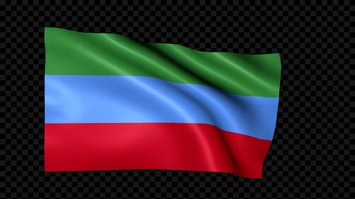 Realistic Waving Flag Animation with Alpha Channel