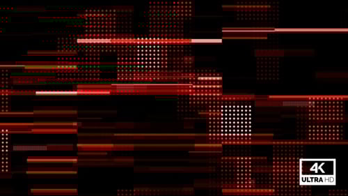 Futuristic Digital Data Stream Red Animated Background