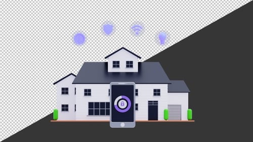 Hogar inteligente 3D | Alpha Channel