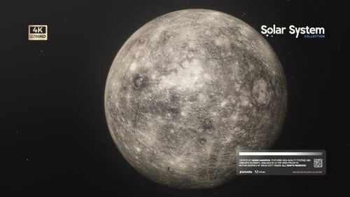 Mercury Planet In Dark Space