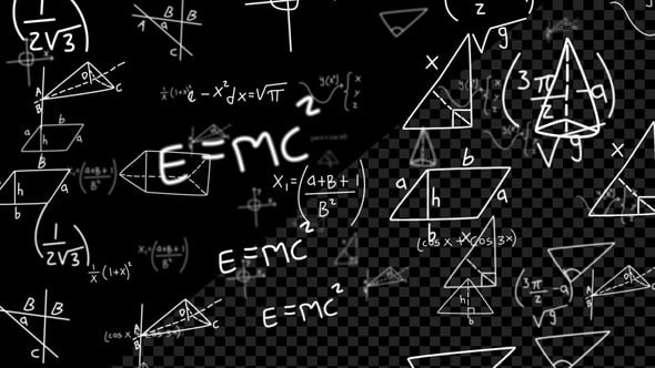 Math And Physics Formulas Loop V6, Overlays Motion Graphics ft. algebra ...