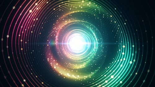 Colorful Dreamy Tunnel