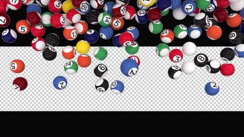 Falling Pool Balls Transition with Alpha