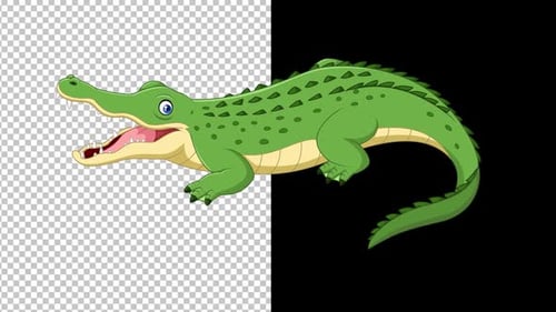 Cartoon Crocodile Animation