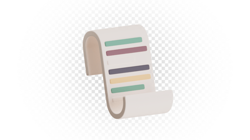 Write Paper 3D Icon Animation