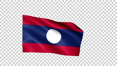 Alpha Loop mit Flagge von Laos