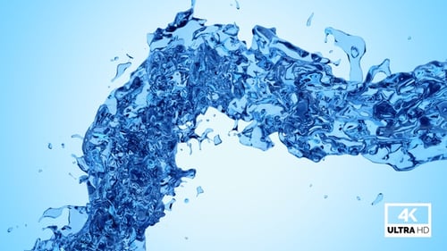 Twisted Blue Water Splash V6