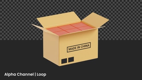 3D China Product Packaging Animation | Alpha Loop