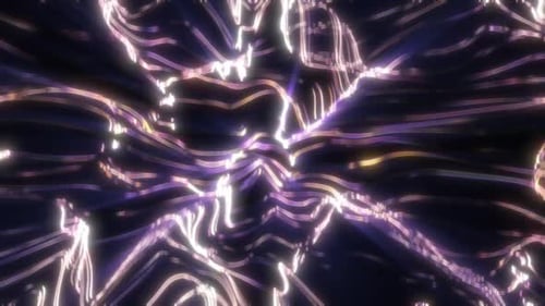 Dynamic Abstract Glowing Waves Background Animation