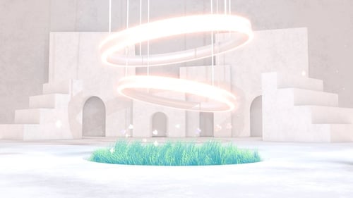 Pendant Lights And Grass With Butterflies