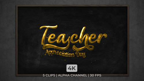 Animation textuelle pour la Journée d'appréciation des enseignants