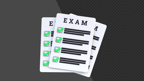 Animation 3D d'une copie d'examen | Alpha Channel