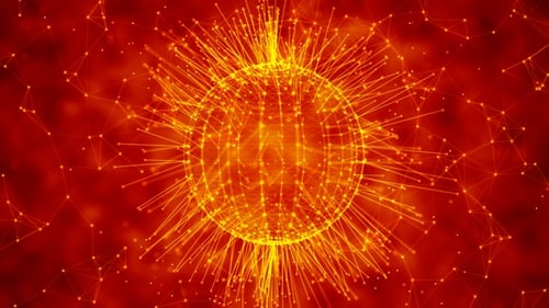 Plexus Sphere Network Background Loop