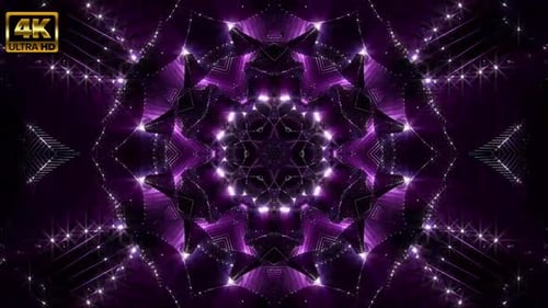Purple Kaleidoscope 4K
