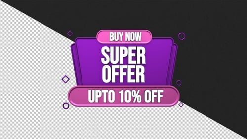 Pop-Up Sales Offer Promotional Banner Animation