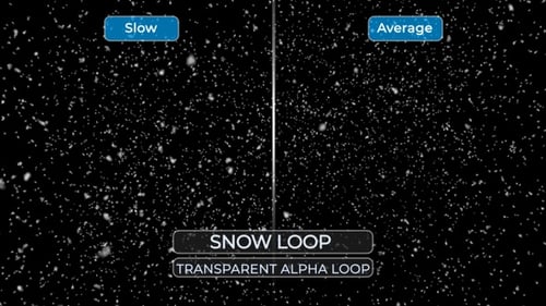 Realistic Falling Snow Overlay Loop