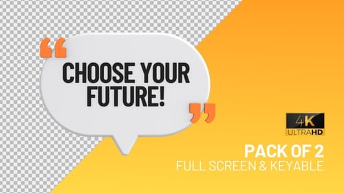 Choose Your Future speech bubbles