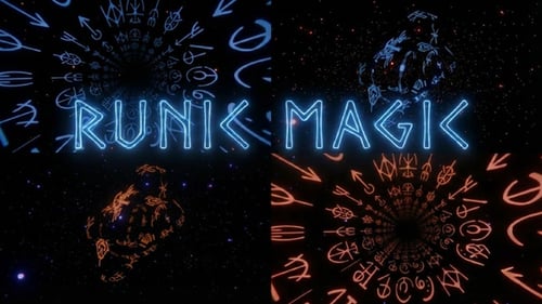 Abstract Neon Runic Symbols Animated VJ Loops Pack