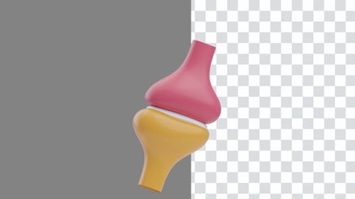 Visão geral da animação 3D da conexão de sinapses | Alpha Channel