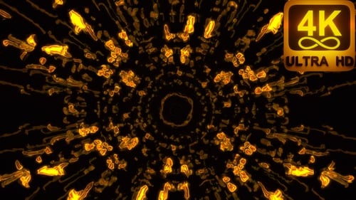 Fast Moving energy 3d Mandala with dark Background 4k abstract yoga pattern Psychedelic Vj loop