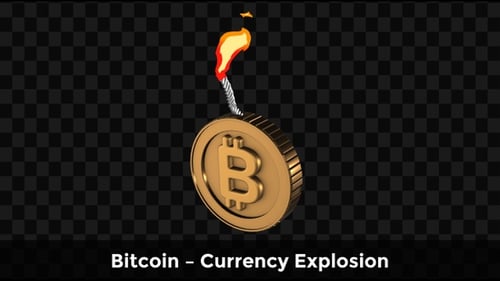 Bitcoin Animation – Currency Explosion