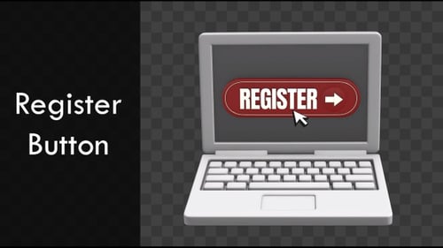 Register Button | Register Button Pressing In The Laptop Screen