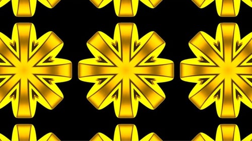 Abstract Geometric Golden Pattern Loop Background