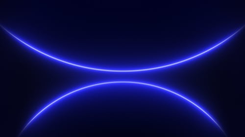 Abstract Neon Blue Glowing Lines Animated Loop Background