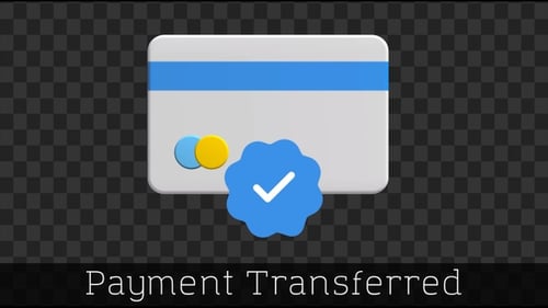 3D Credit Card Payment Verification Animation