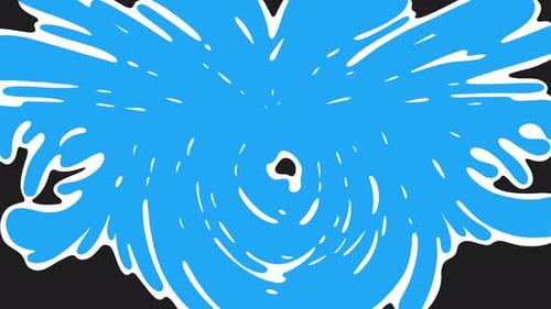 Water liquid transition with transparent background