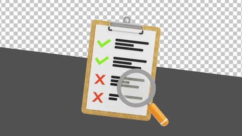 3D Document Analysis with Magnifying Glass | Alpha Channel