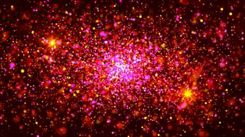 Abstract Colorful Particles Bokeh Background Loop V2