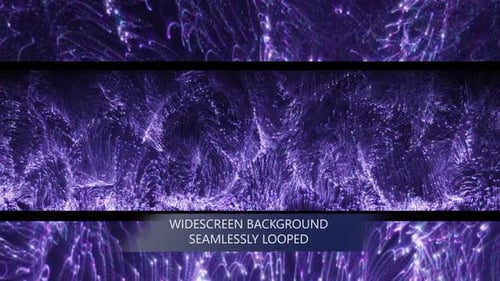 Abstract Swirling Purple Light Particles Loop Background