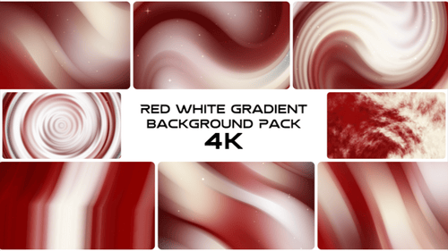 Paquete de animación de fondo degradado rojo y blanco