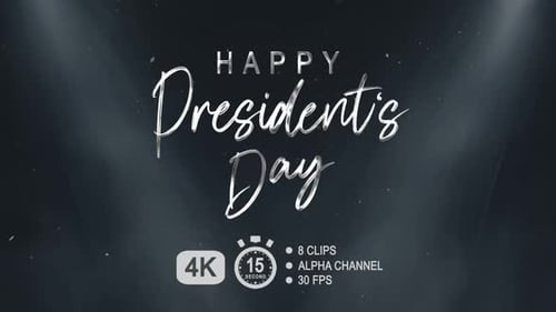 Happy President's Day Animated Title Reveal