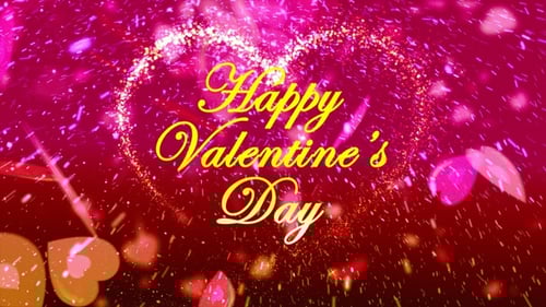 Sparkling Hearts and Glitter Particles for Valentine's Day Celebration