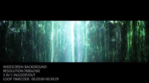 Waterfall Magic Particles