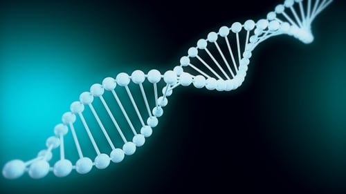 Abstract Rotating DNA Helix Loop Background