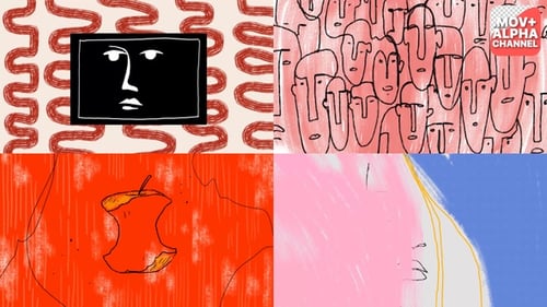 Hand-Drawn Abstract Sketch Animation Elements